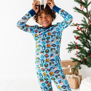 Kiki + Lulu Ski Winter Kids Pajama Set 3T 4 5/6
